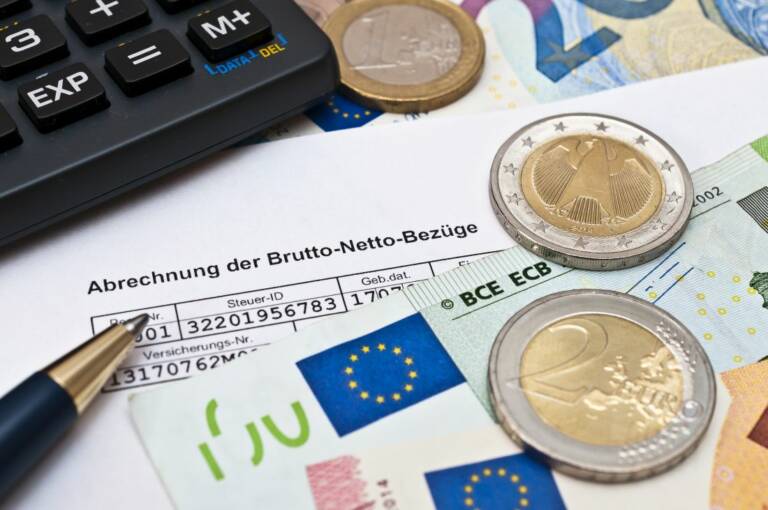Geld Gehalt