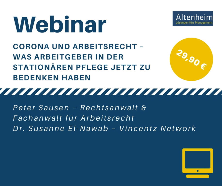 Webinar zum Thema Arbeitsrecht und Corona-Krise