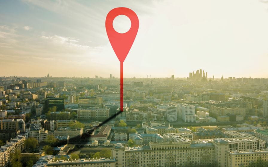 Standort Stadt GPS