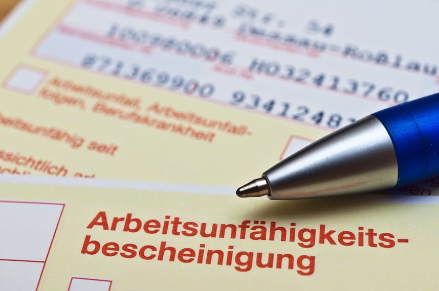 Arbeitsunfähigkeitsbescheinigung