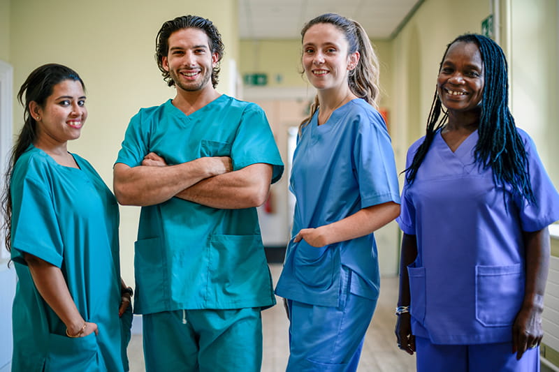 Ein Team von Pflegenden.