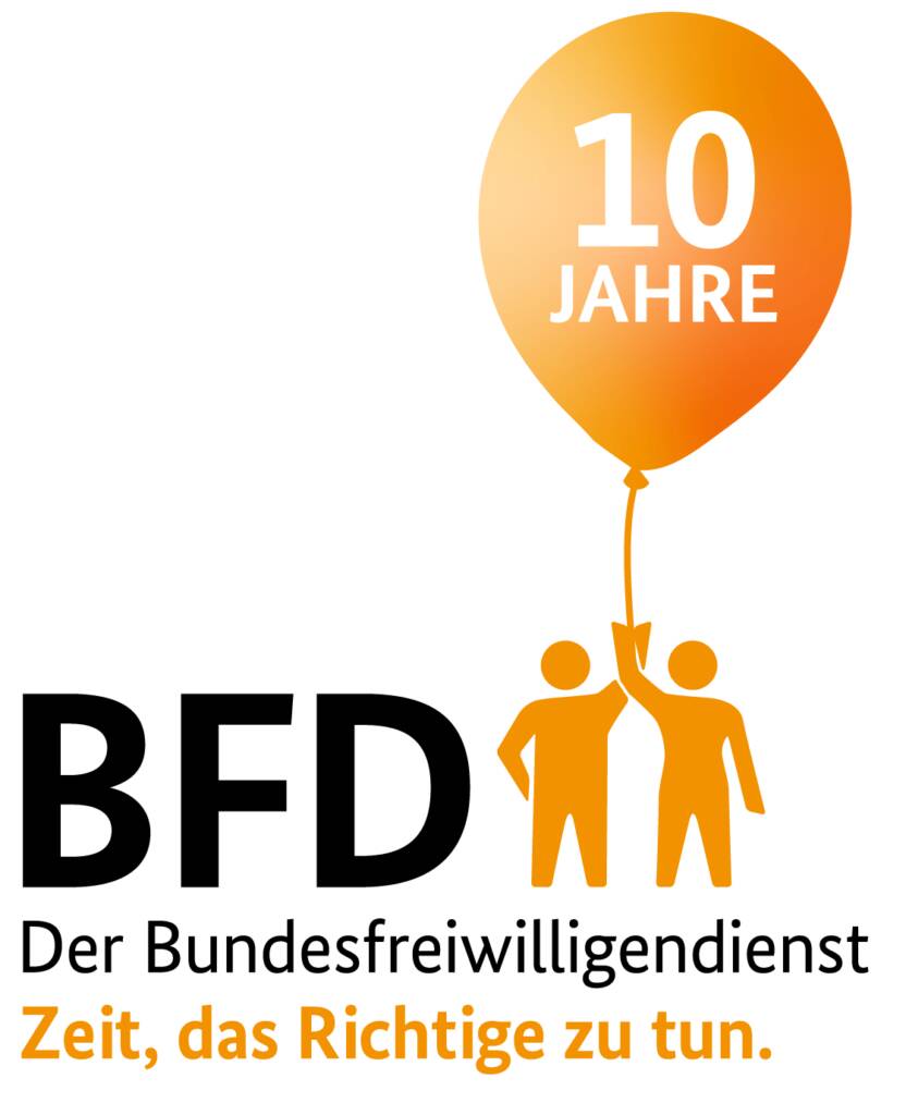 Logo zehn Jahre Bundesfreiwilligendienst