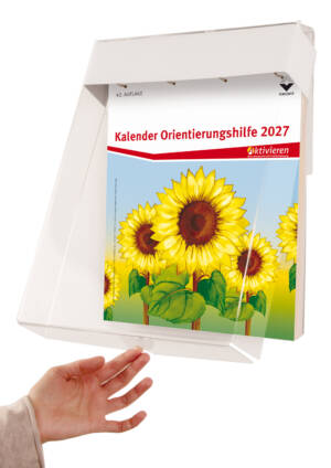 Kalender Orientierungshilfe 2027 komplett mit Plexi-Aufhängevorrichtung