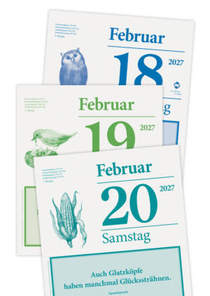 Kalender Orientierungshilfe - Kalenderblock im Abonnement